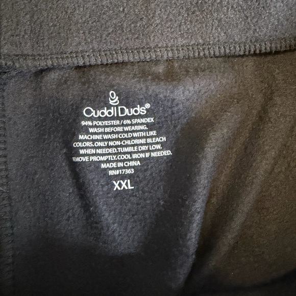 Cuddl Duds Black and White Plaid Fleece Pajama Set XXL - Picture 8 of 8